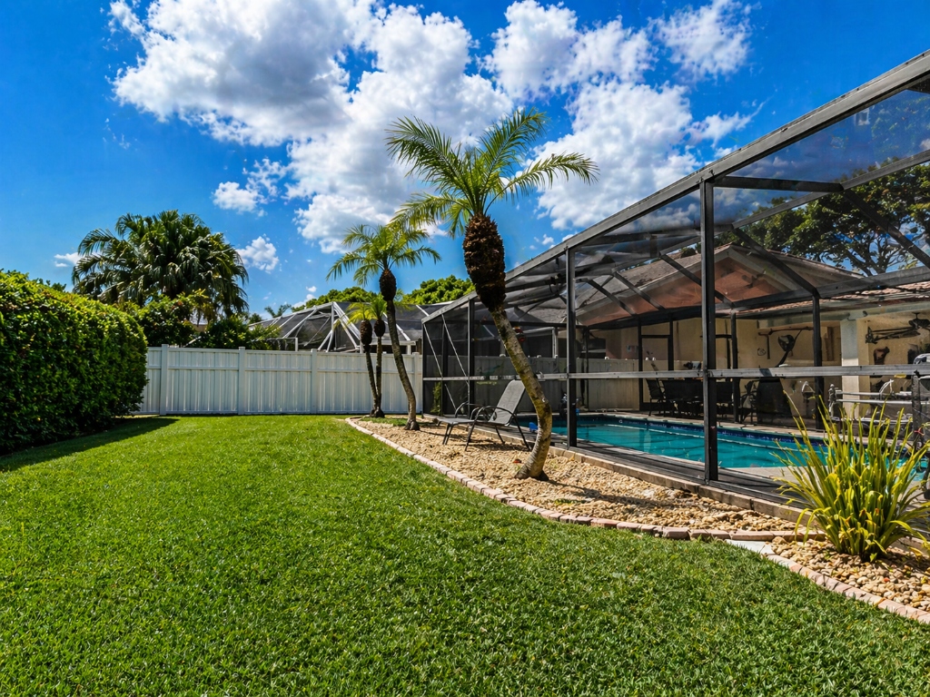Residential waterfront lawn care with sod installation